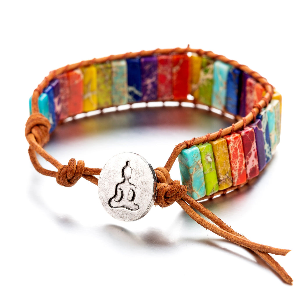 7 chakra stone Yoga meditation bracelet - ALLGRI