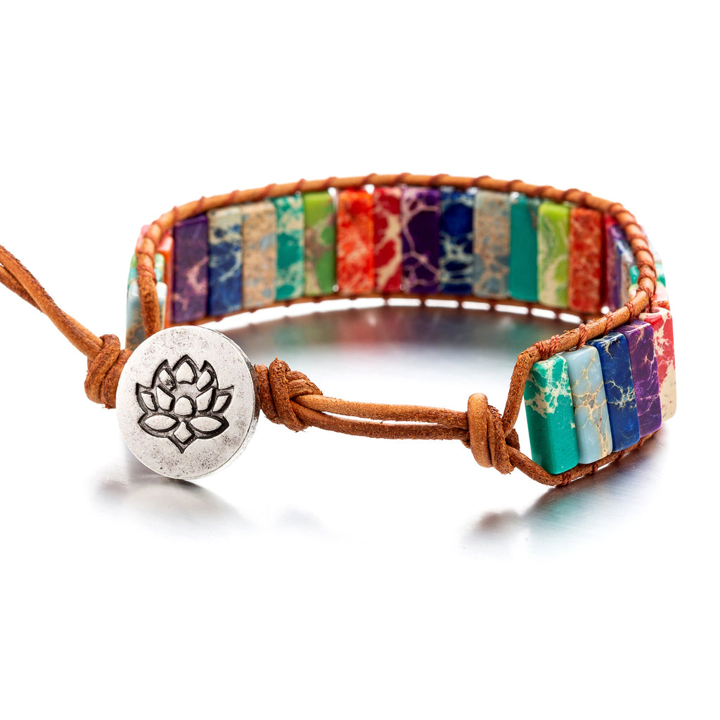 7 chakra stone Yoga meditation bracelet - ALLGRI