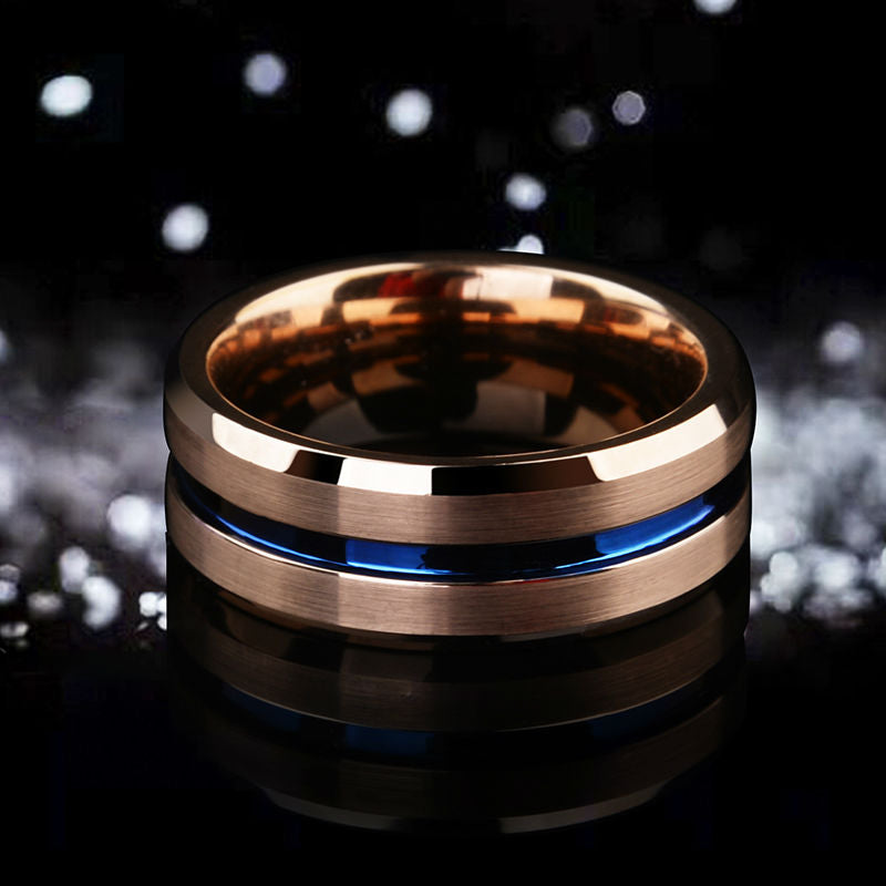 Rose Gold Man Jewelry Ring